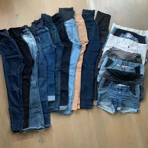 Bundle of 18 Maternity bottoms size 2-4